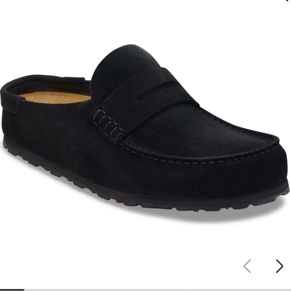 Birkenstock Naples Wrapped Black Suede Shoes